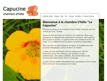 Tablet Screenshot of capucine.ch